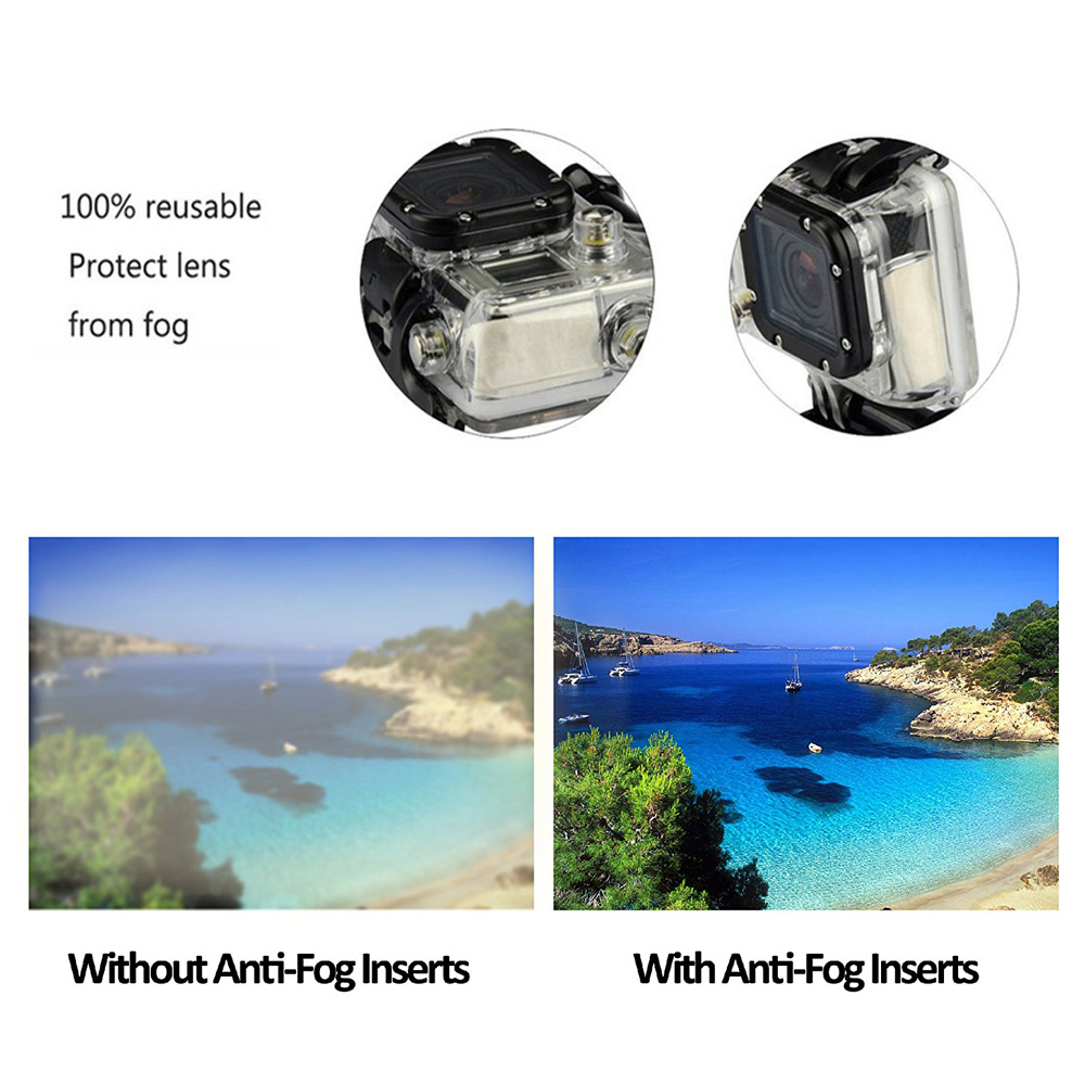 12 pcs Anti-fog interts for gopro